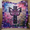 Christian Butterfly Fabric Quilt  Quilt